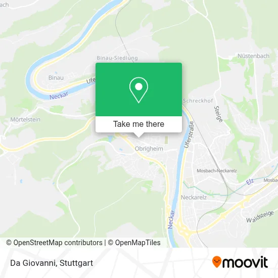 Da Giovanni map