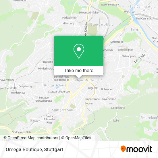 Omega Boutique map