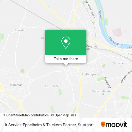 It-Service-Eppelheim & Telekom Partner map