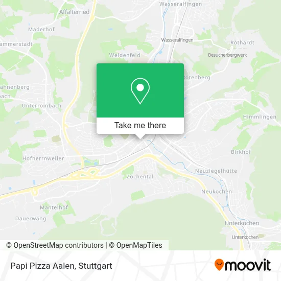 Papi Pizza Aalen map