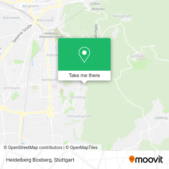 Heidelberg Boxberg map