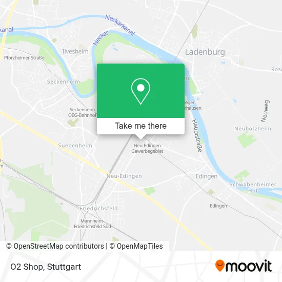 O2 Shop map