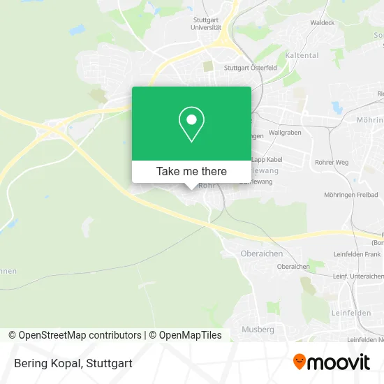 Bering Kopal map