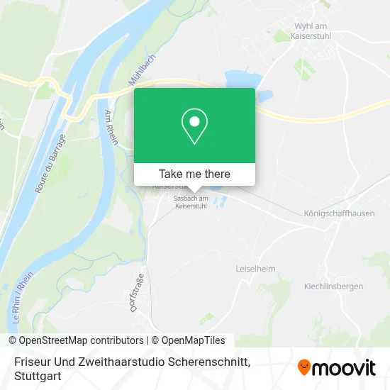 Friseur Und Zweithaarstudio Scherenschnitt map