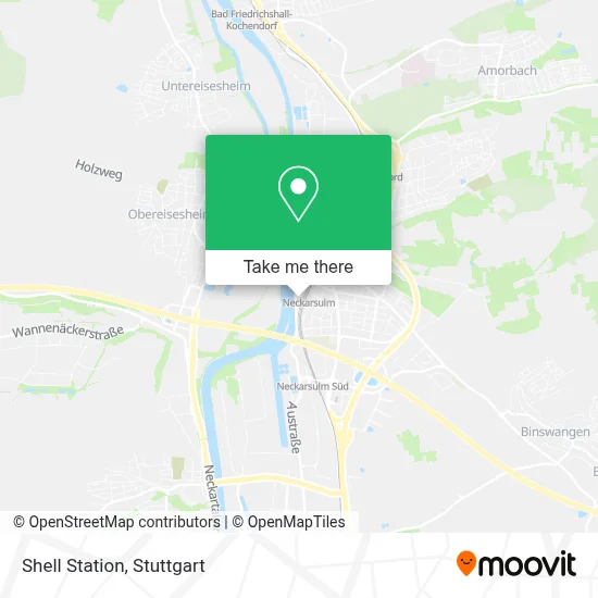 Shell Station map