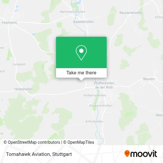 Tomahawk Aviation map