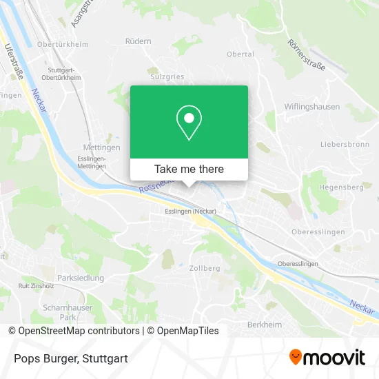 Pops Burger map