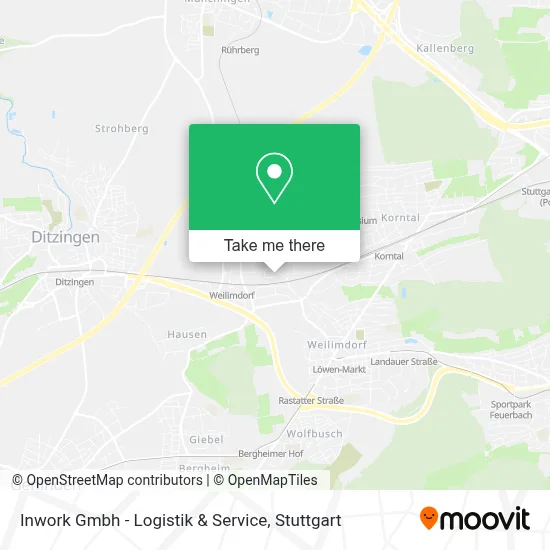 Inwork Gmbh - Logistik & Service map