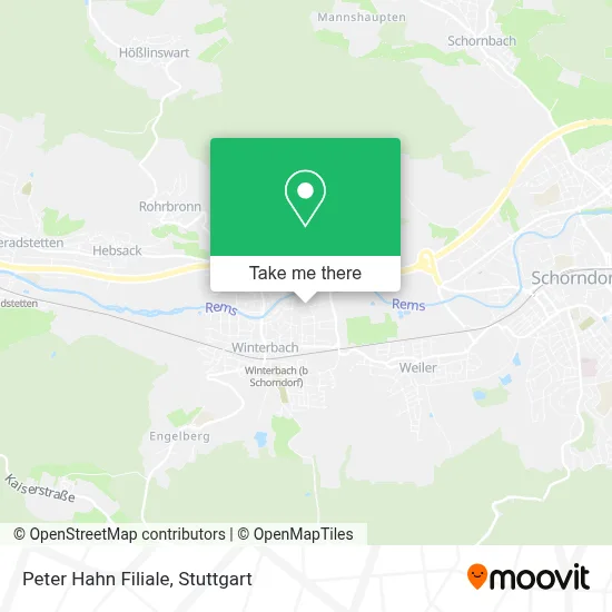 Peter Hahn Filiale map