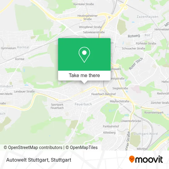 Autowelt Stuttgart map