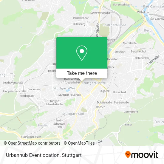 Urbanhub Eventlocation map