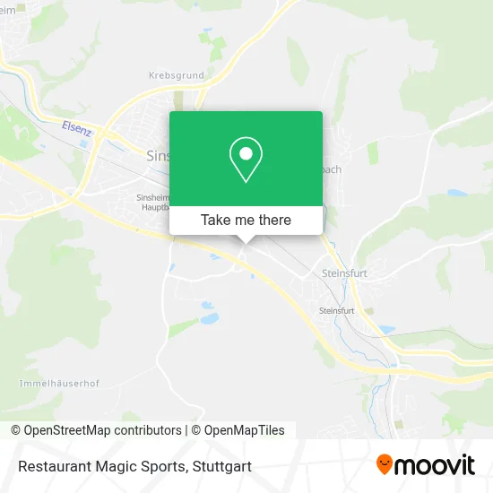 Restaurant Magic Sports map