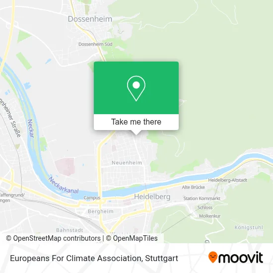 Europeans For Climate Association map