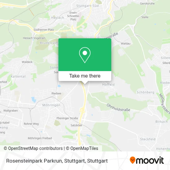 Rosensteinpark Parkrun, Stuttgart map