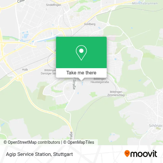 Agip Service Station map