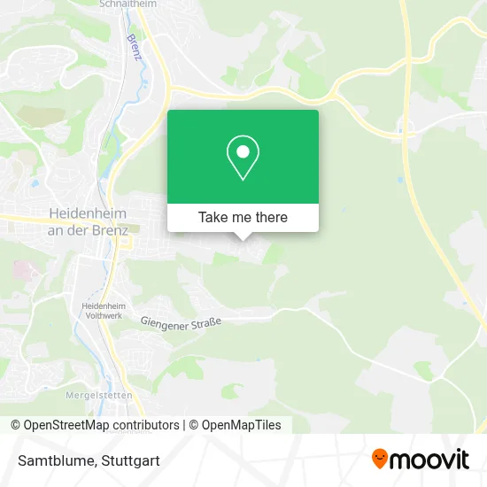 Samtblume map
