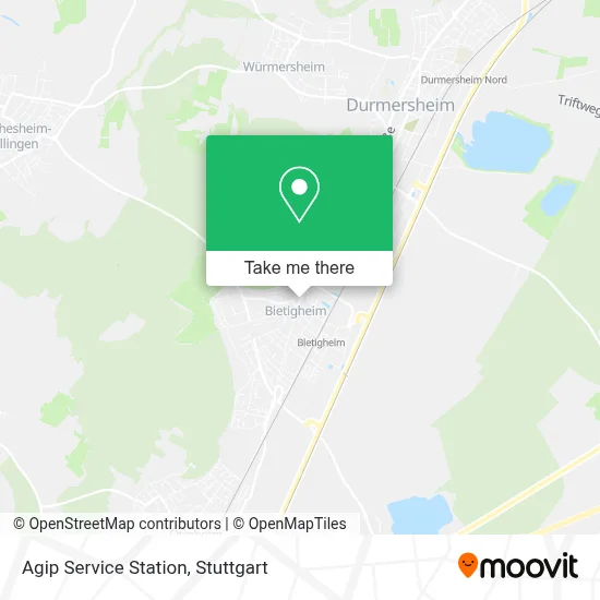Agip Service Station map