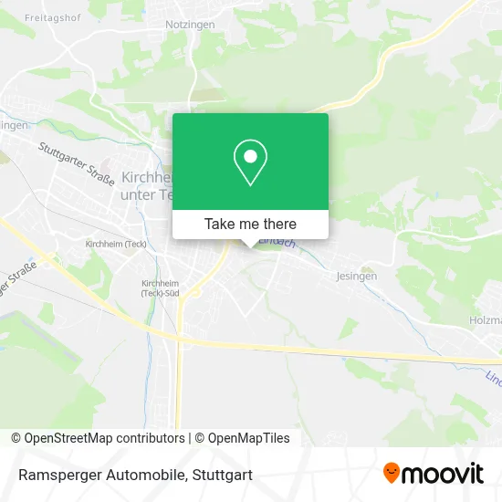 Ramsperger Automobile map