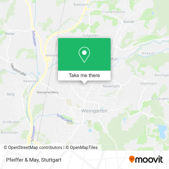 Pfeiffer & May map