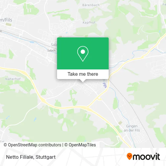 Netto Filiale map