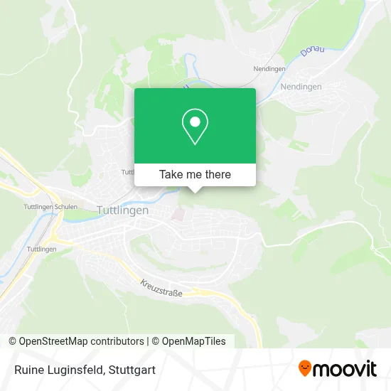 Ruine Luginsfeld map