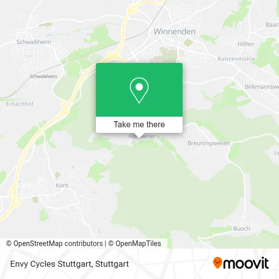 Envy Cycles Stuttgart map