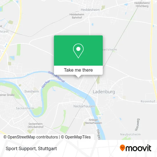 Sport Support map
