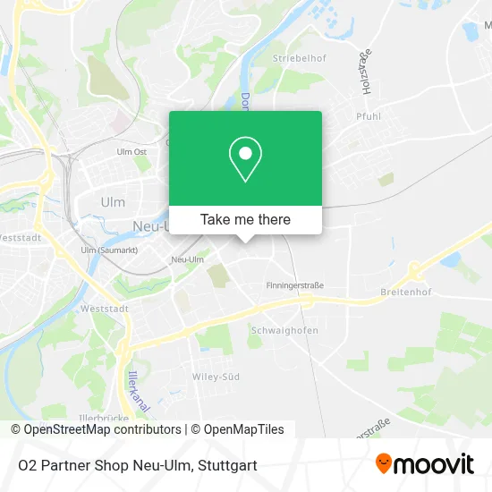 O2 Partner Shop Neu-Ulm map