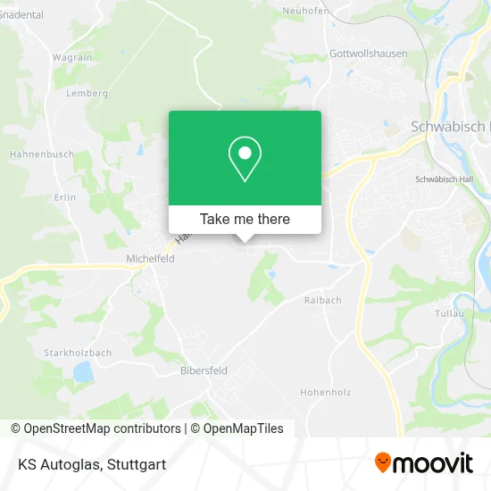 KS Autoglas map
