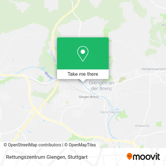 Rettungszentrum Giengen map