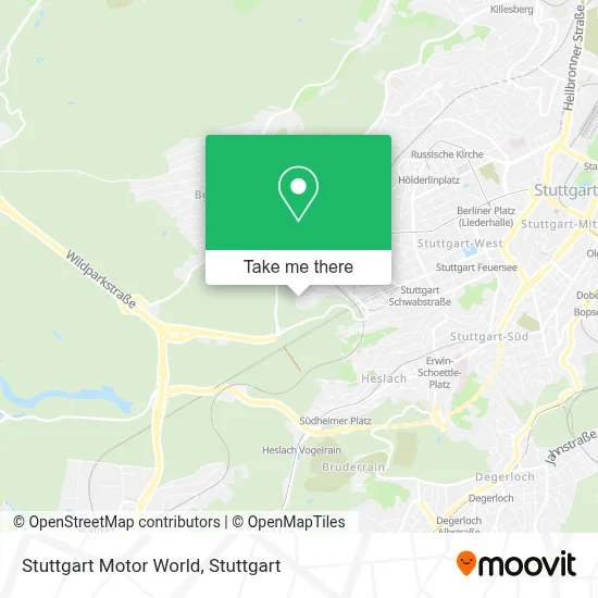Stuttgart Motor World map