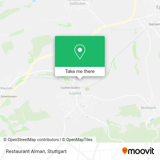 Restaurant Alman map
