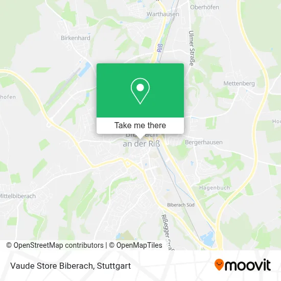 Vaude Store Biberach map