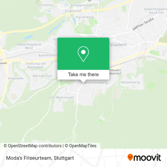 Moda's Friseurteam map