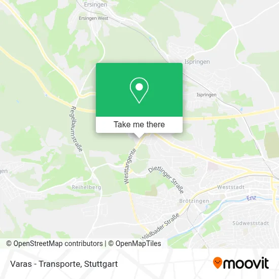 Varas - Transporte map