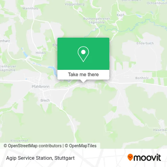 Agip Service Station map
