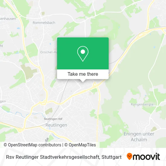 Rsv Reutlinger Stadtverkehrsgesellschaft map