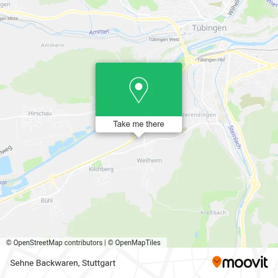 Sehne Backwaren map