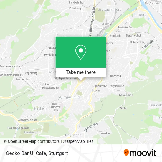 Gecko Bar U. Cafe map