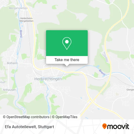 Efa Autoteilewelt map