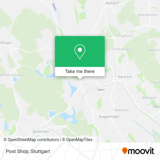 Post Shop map