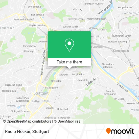 Radio Neckar map