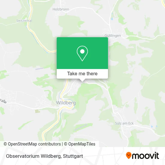 Observatorium Wildberg map