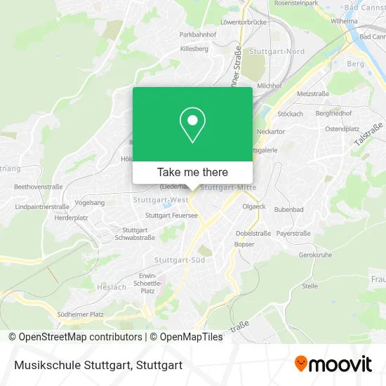 Musikschule Stuttgart map