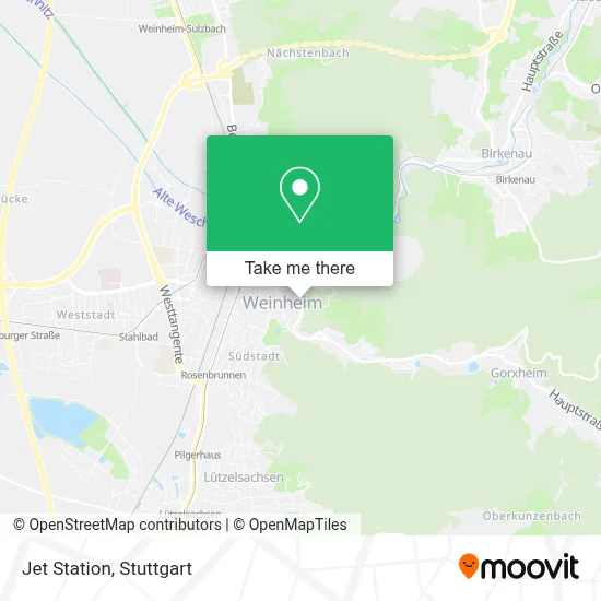 Jet Station map