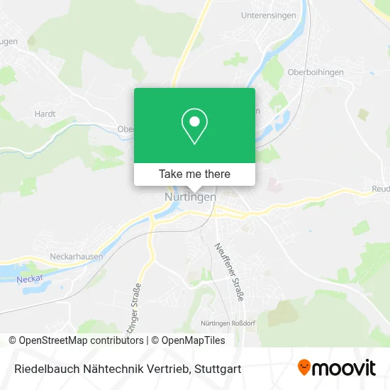 Riedelbauch Nähtechnik Vertrieb map