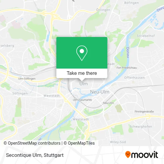 Secontique Ulm map