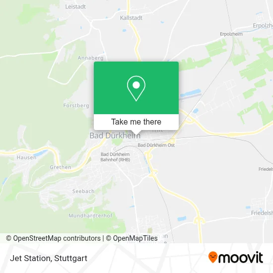 Jet Station map