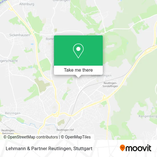 Lehmann & Partner Reutlingen map