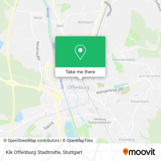 Kik Offenburg Stadtmitte map